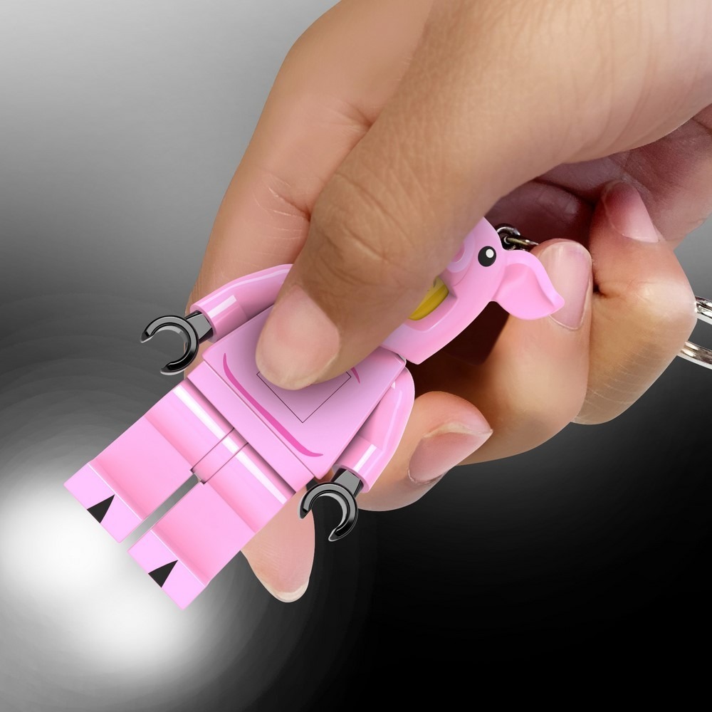 QKQK / 全新現貨 開發票 LEGO 小豬女孩 LED發光鑰匙圈 樂高鑰匙圈系列-細節圖5
