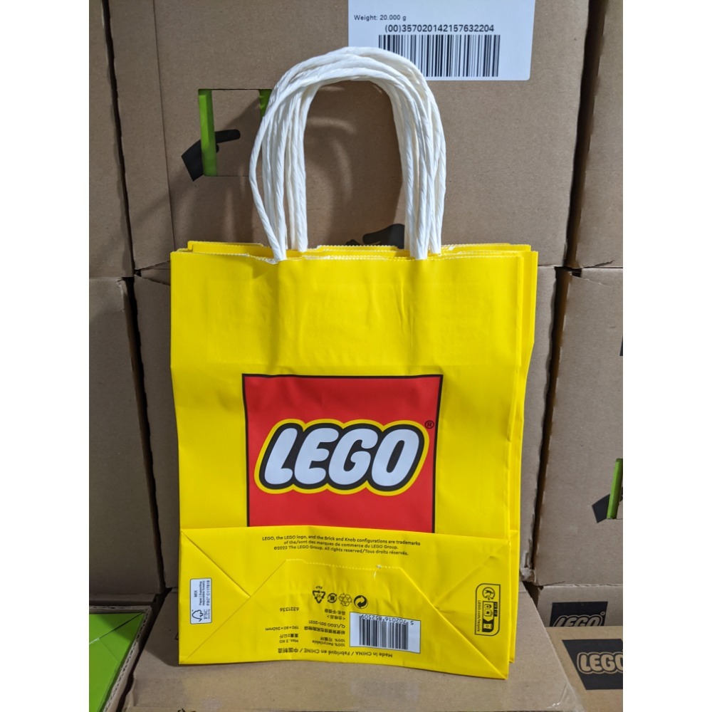 [qkqk] 全新現貨 開發票 LEGO 紙袋 提袋 樂高周邊系列-規格圖1