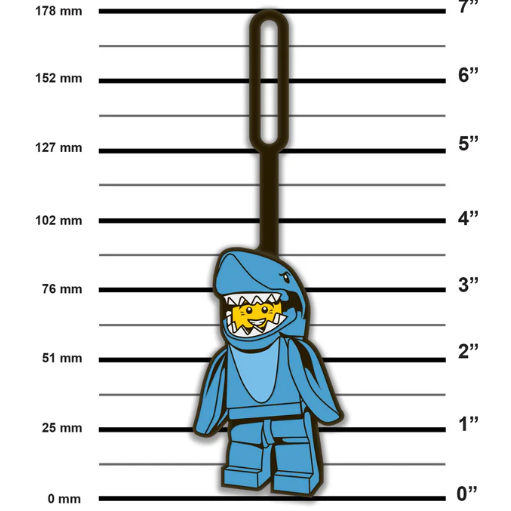 QKQK / 全新現貨 開發票 LEGO 行李吊牌 鯊魚人 (LGL-52540) 樂高周邊系列-細節圖2