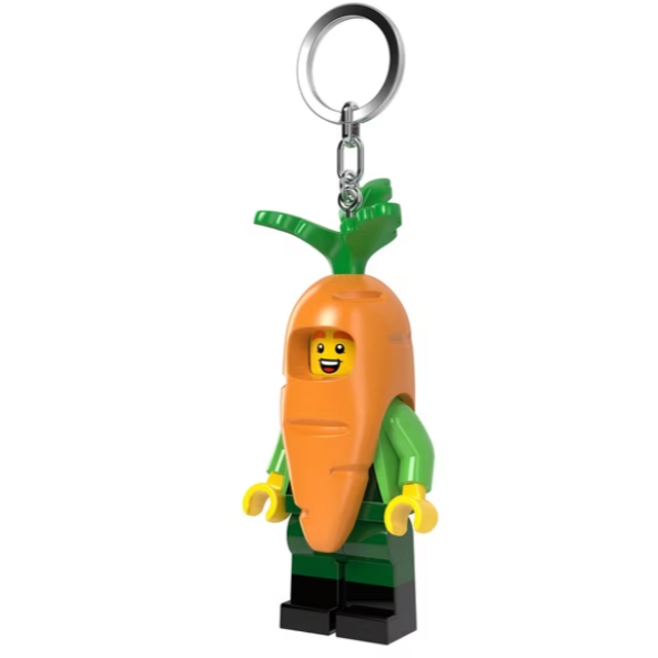 QKQK / 全新現貨 LEGO 胡蘿蔔人 LED發光鑰匙圈 手電筒 樂高鑰匙圈系列-細節圖2