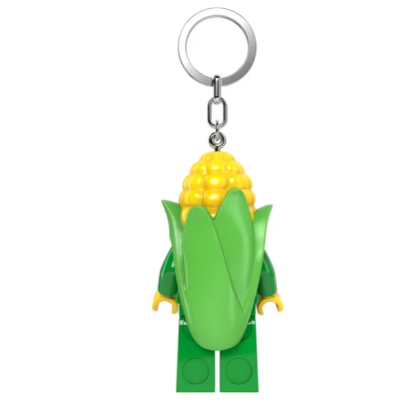 QKQK / 全新現貨 LEGO 玉蜀黍人 LED發光鑰匙圈 手電筒 樂高鑰匙圈系列-細節圖3