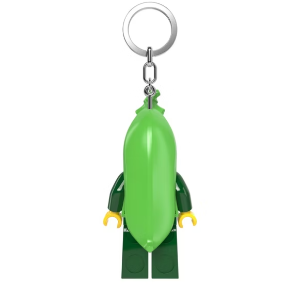 QKQK / 全新現貨 LEGO 碗豆女孩 LED發光鑰匙圈 手電筒 樂高鑰匙圈系列-細節圖2