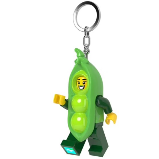 QKQK / 全新現貨 LEGO 碗豆女孩 LED發光鑰匙圈 手電筒 樂高鑰匙圈系列-細節圖3