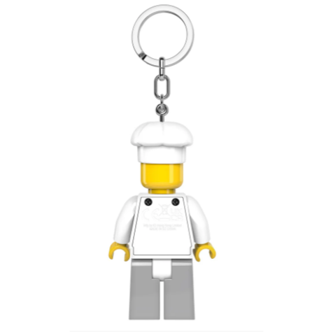 QKQK / 全新現貨 LEGO 廚師 LED發光鑰匙圈 手電筒 樂高鑰匙圈系列-細節圖2
