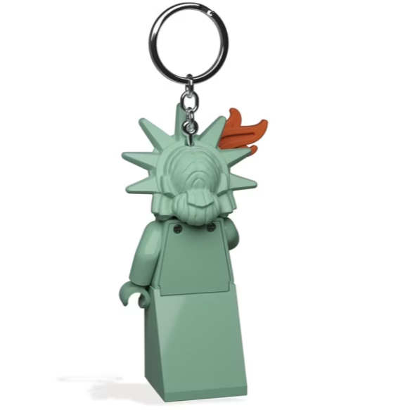 QKQK / 全新現貨 LEGO 自由女神 LED發光鑰匙圈 手電筒 樂高鑰匙圈系列-細節圖3