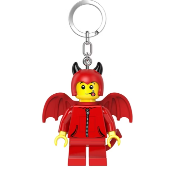 QKQK / 全新現貨 LEGO 小惡魔 LED發光鑰匙圈 手電筒 樂高鑰匙圈系列-細節圖2
