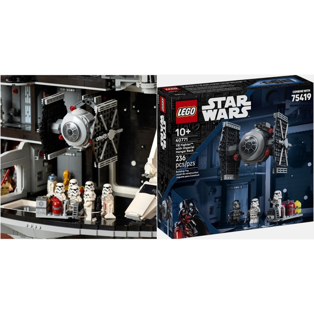 QKQK / 全新現貨 免運 開發票 LEGO 40771  鈦戰機與帝國機庫架 樂高星際大戰系列-細節圖3