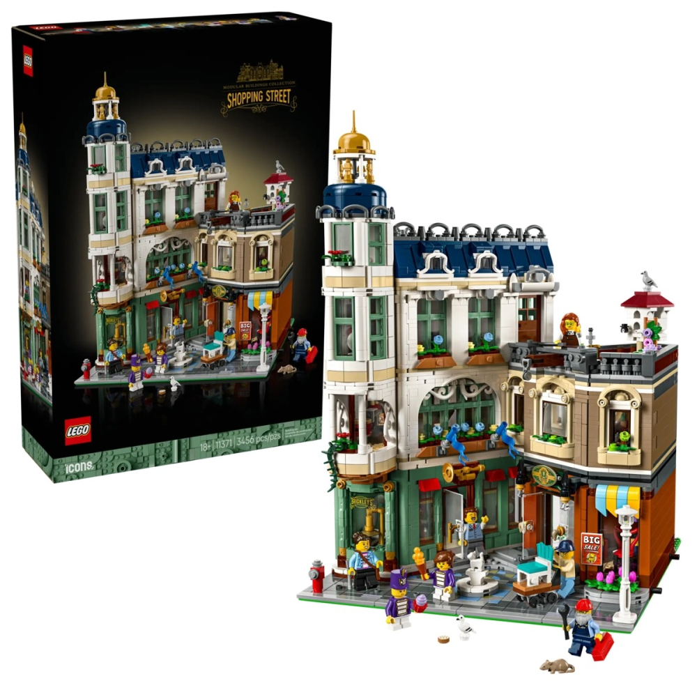 QKQK / 免運 送贈品 LEGO 11371 商店街 Shopping Street 樂高Icons系列-細節圖2