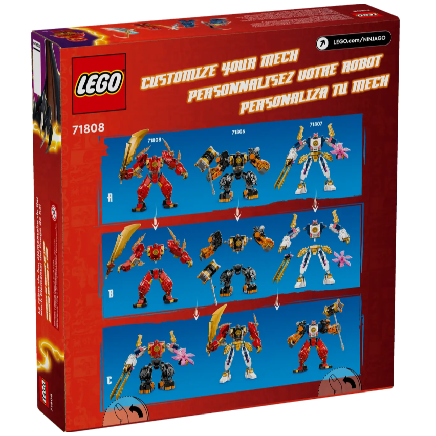 QKQK / 全新現貨 開發票 LEGO 71808 赤地的火元素機械人 樂高旋風忍者系列-細節圖2