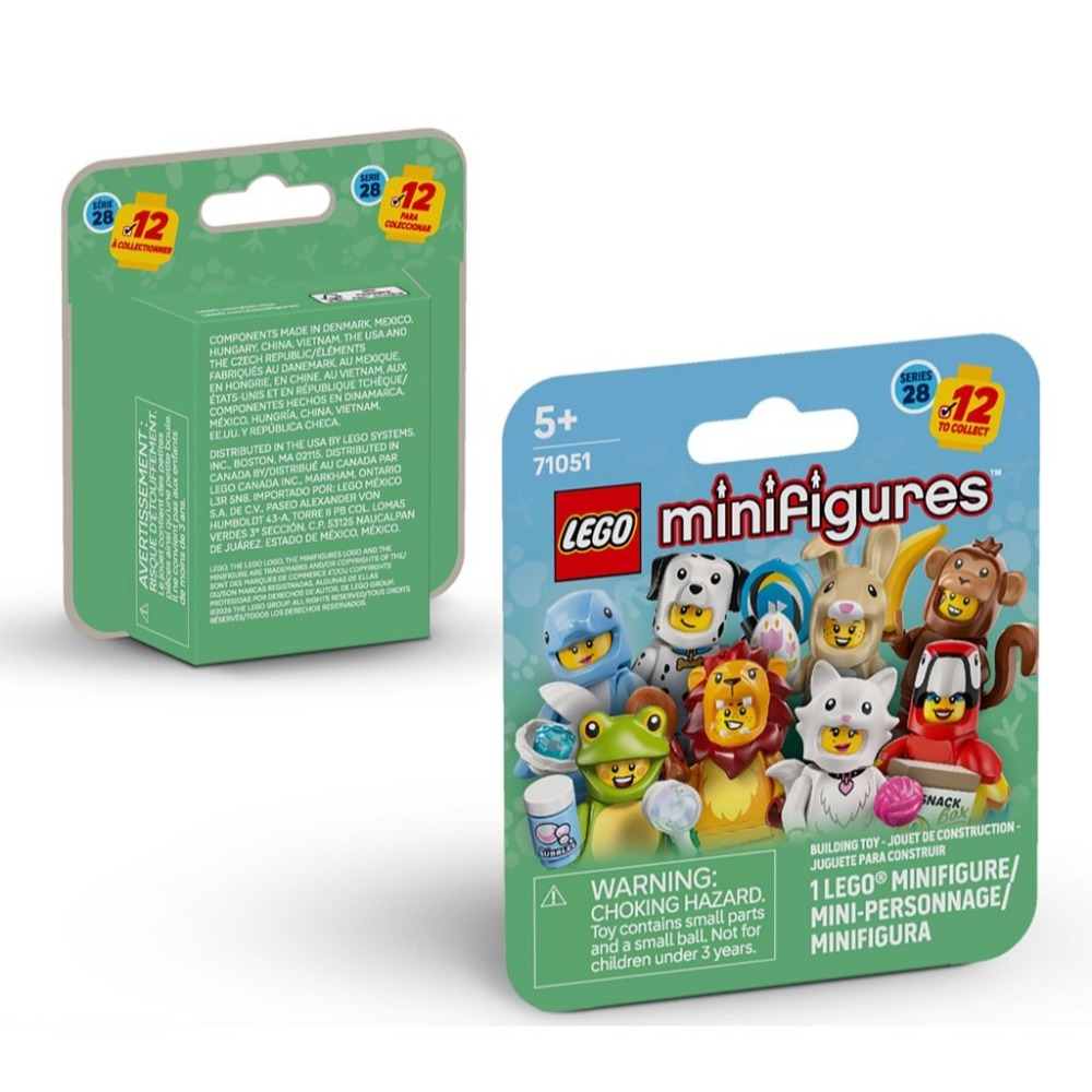 QKQK / 全新未拆 開發票 LEGO 71051 動物人偶包 拆賣 第28代  樂高人偶抽抽樂系列-規格圖2