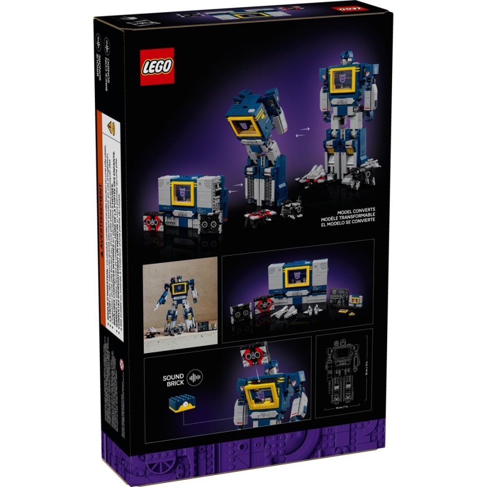 QKQK / 全新現貨 開發票 LEGO 10358 Transformers：音波 樂高icons系列-細節圖2
