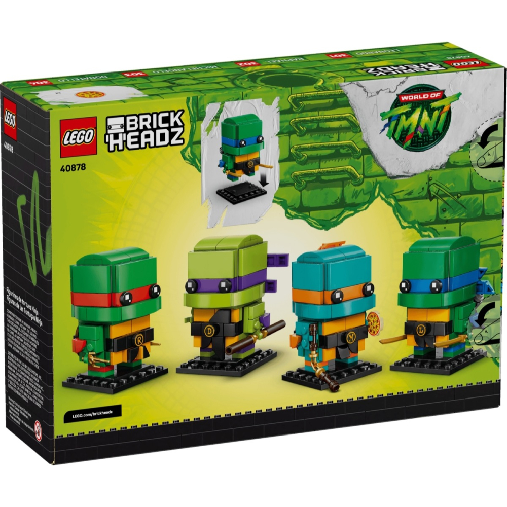 QKQK / 全新現貨 開發票 LEGO 40878 忍者龜玩偶 樂高大頭系列-細節圖2