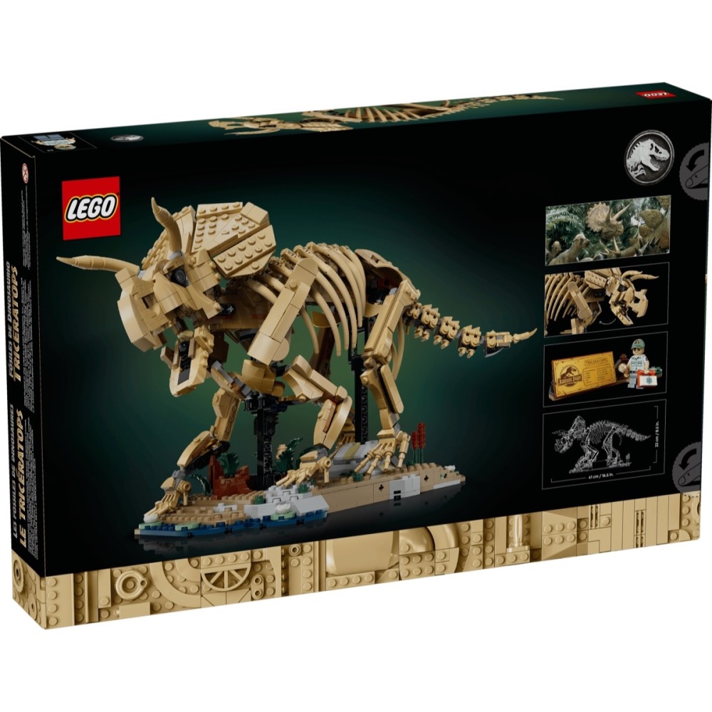 QKQK / 全新現貨 開發票 LEGO 77985 恐龍化石：三角龍 樂高侏羅紀系列-細節圖2