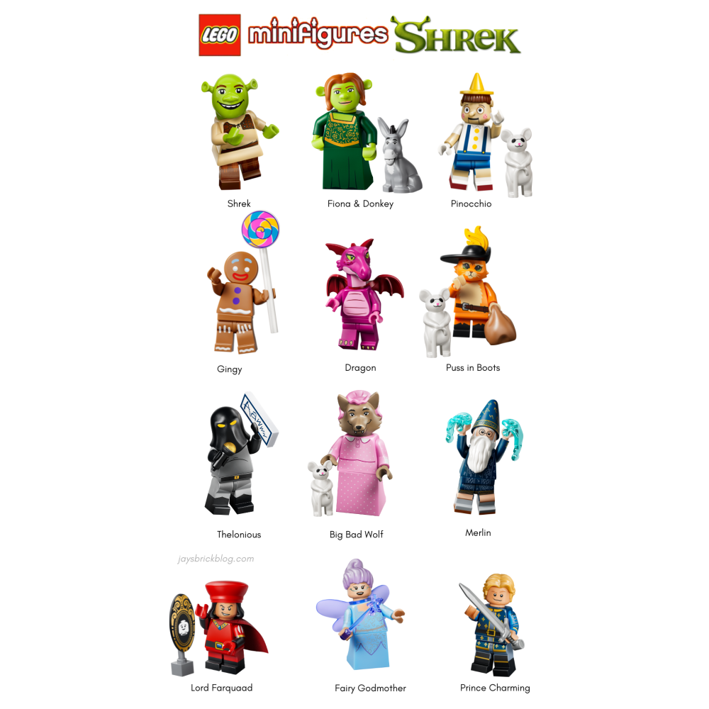 QKQK / 全新現貨 開發票 LEGO 71053 史瑞克 一套 樂高人偶抽抽樂系列-細節圖2