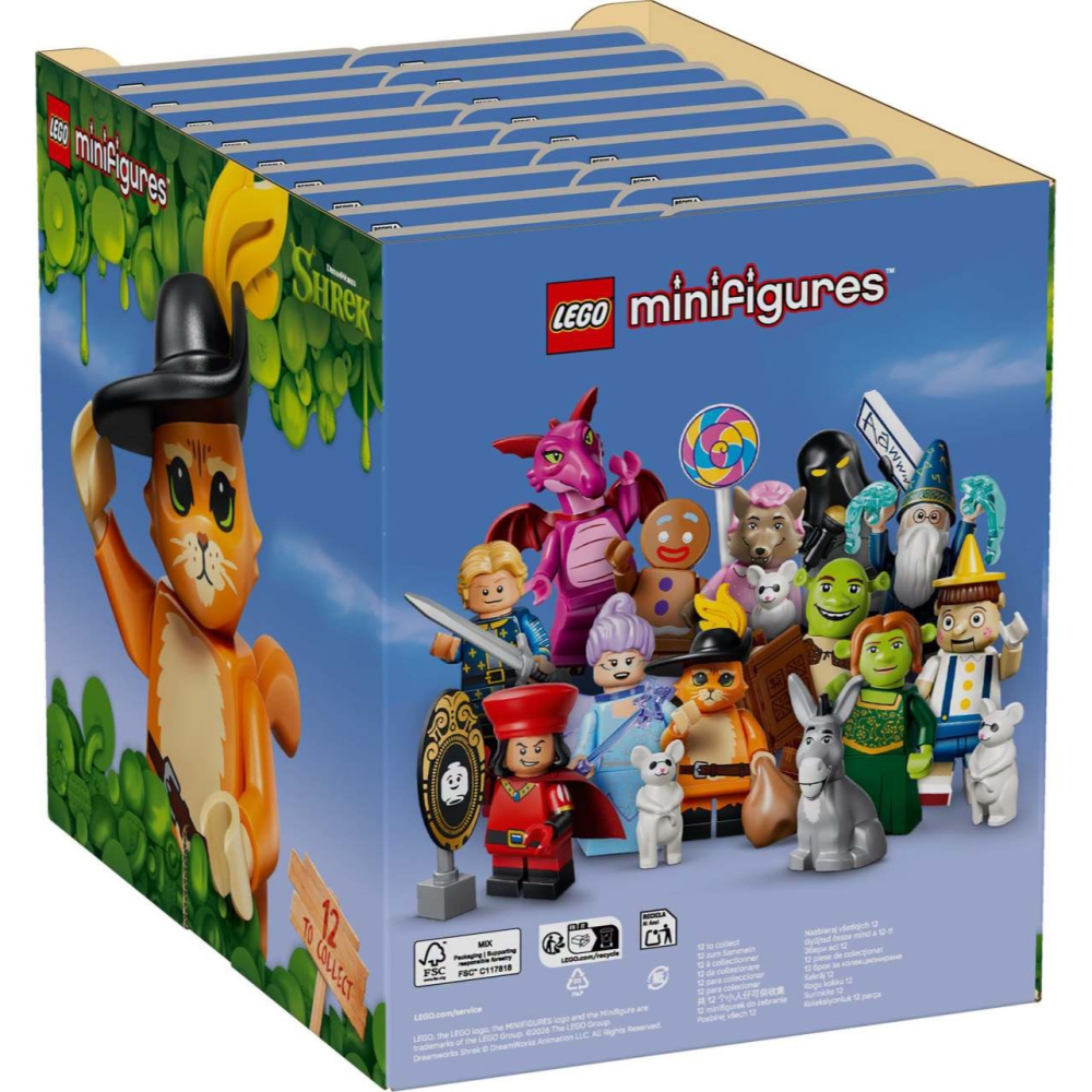 一箱三套 保證配率 開發票 LEGO 71053 史瑞克 一箱 樂高人偶抽抽樂系列 / QKQK-細節圖2