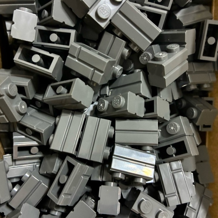 QKQK / 全新現貨 開發票 LEGO 98283 深灰色 磚型磚 磚牆 城堡磚 樂高零件系列-細節圖2