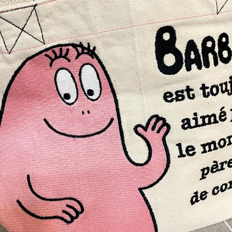 ||現貨||日貨 泡泡先生 BARBAPAPA 手提袋 手提包 便當袋 小物袋 刺繡-細節圖4