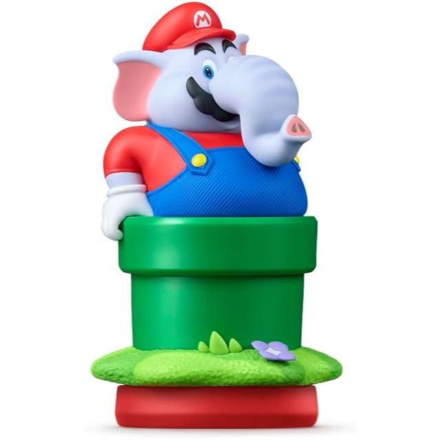 【月光魚 電玩部】全新現貨 amiibo 大象瑪利歐 超級瑪利歐系列 驚奇 NS2-細節圖3