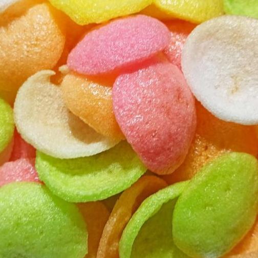 ｜大台南五穀糧倉｜300g 600g 彩色蝦片 炸蝦片 炸蝦餅 蝦片 生蝦片 未炸乾蝦餅 生蝦餅-細節圖3