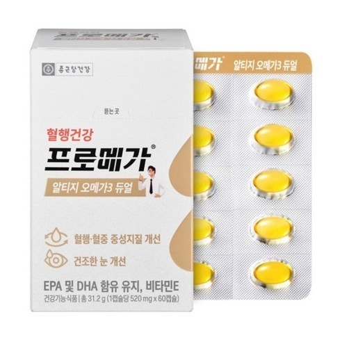 Chong Kun Dang 鍾根堂 rTG Omega-3雙效魚油軟膠囊 60顆 × 1盒-細節圖2