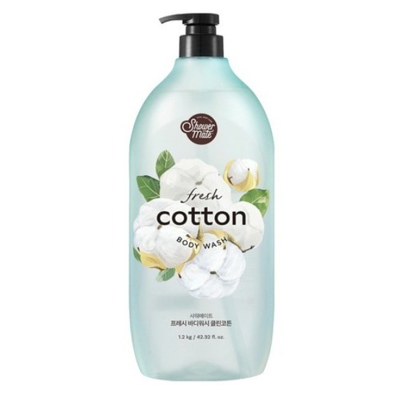 【韓國熱銷沐浴乳】 Shower mate 微風如沐清新沐浴乳 棉花籽香 蔓越莓 蜜桃香 香甜柚 1.2kg 1瓶-規格圖7