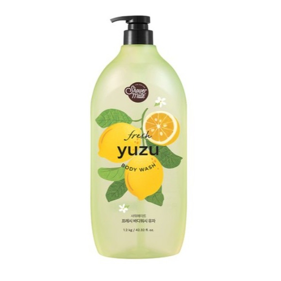 【韓國熱銷沐浴乳】 Shower mate 微風如沐清新沐浴乳 棉花籽香 蔓越莓 蜜桃香 香甜柚 1.2kg 1瓶-規格圖7