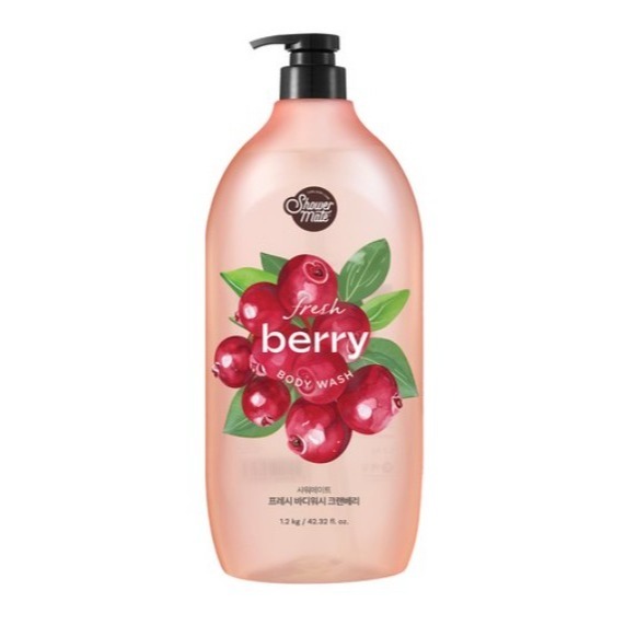 【韓國熱銷沐浴乳】 Shower mate 微風如沐清新沐浴乳 棉花籽香 蔓越莓 蜜桃香 香甜柚 1.2kg 1瓶-規格圖7