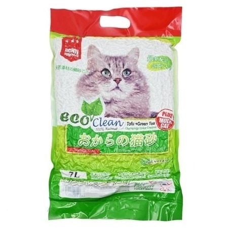 ECO Clean 豆腐貓砂 原味 綠茶 玉米 活性碳 7L 1袋-規格圖2