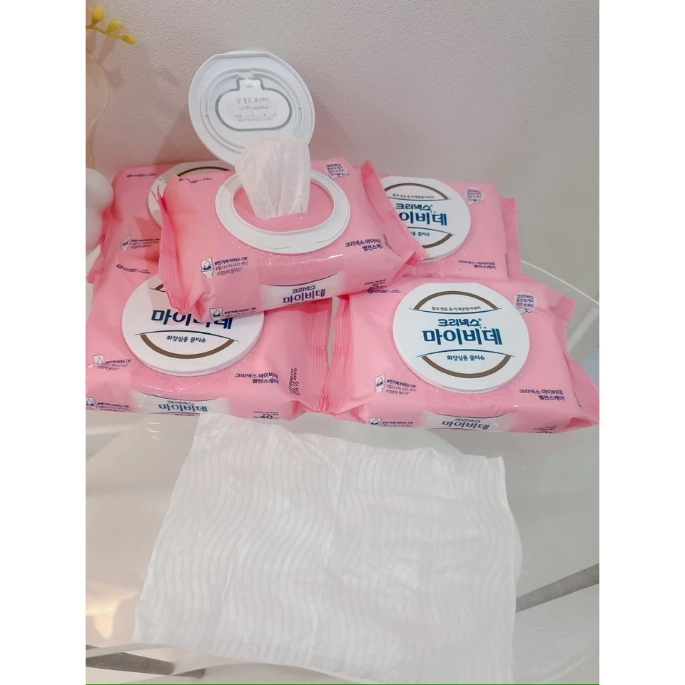 【韓版】Kleenex 舒潔 女性用掀蓋型可沖濕式衛生紙 濕紙巾 40抽/包-細節圖4