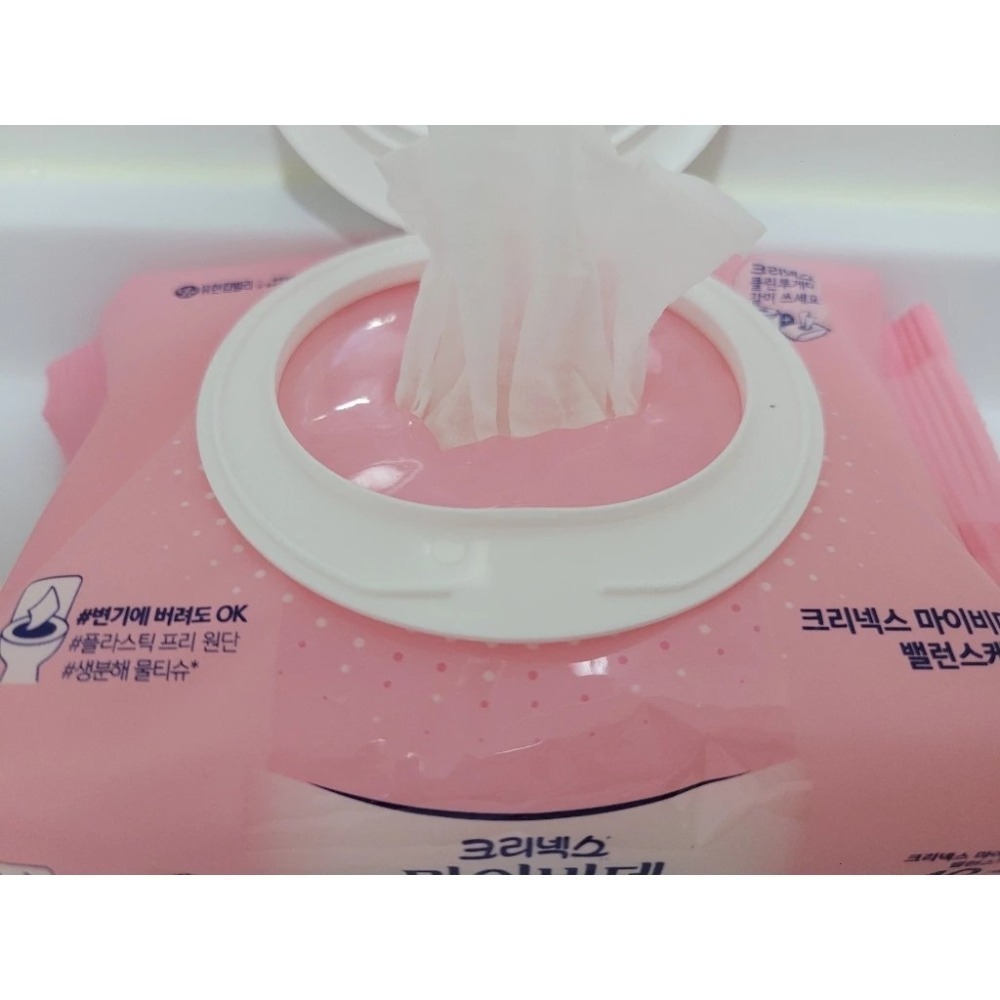 【韓版】Kleenex 舒潔 女性用掀蓋型可沖濕式衛生紙 濕紙巾 40抽/包-細節圖5