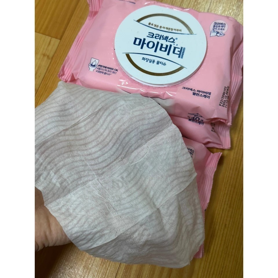 【韓版】Kleenex 舒潔 女性用掀蓋型可沖濕式衛生紙 濕紙巾 40抽/包-細節圖6