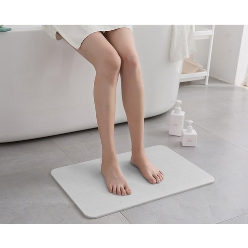 comet 硅藻土腳踏墊 灰色 M(45*35*0.9cm) L(60*39*0.9cm) 1個-細節圖2