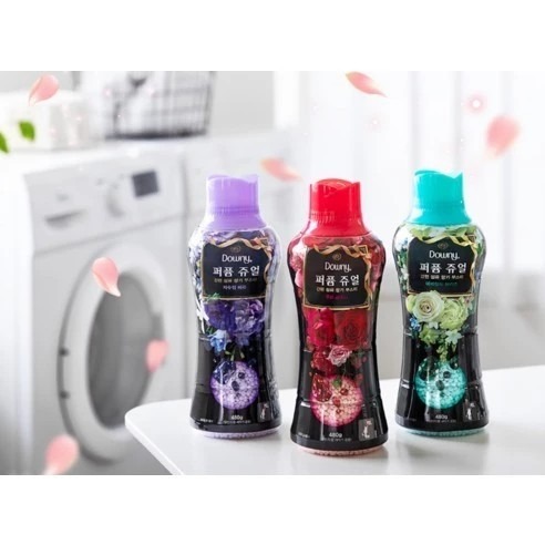 Downy 衣物芳香豆 紅寶石牡丹 翡翠微風香 紫水晶漿果 480g × 1瓶-細節圖2