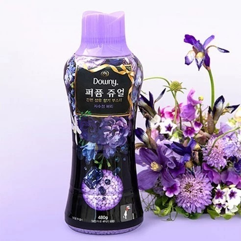 Downy 衣物芳香豆 紅寶石牡丹 翡翠微風香 紫水晶漿果 480g × 1瓶-細節圖3