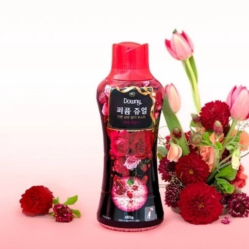 Downy 衣物芳香豆 紅寶石牡丹 翡翠微風香 紫水晶漿果 480g × 1瓶-細節圖4