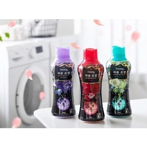 Downy 衣物芳香豆 紅寶石牡丹 翡翠微風香 紫水晶漿果 480g × 1瓶-細節圖2