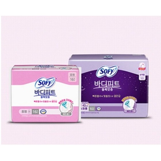 韓版 SOFY 蘇菲 Body Fit服貼蝶翼型衛生棉 小型(21cm)中型(26cm)大型(29cm) 16片/包-細節圖4