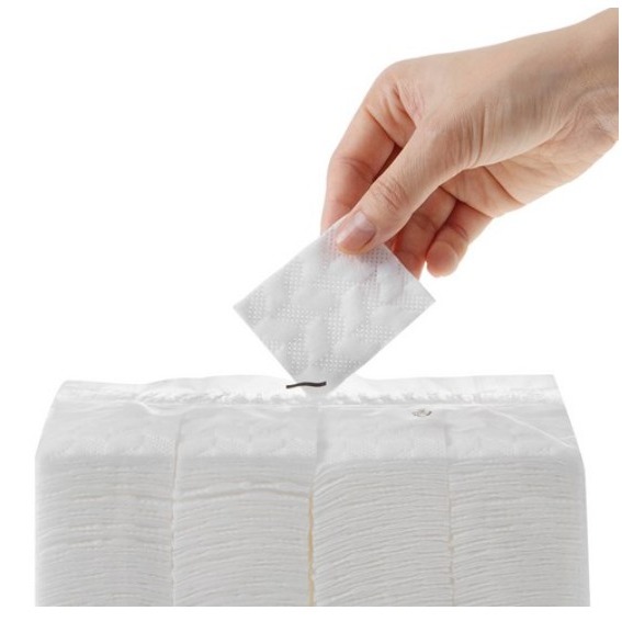 VITAHALO 壓紋化妝棉 800片 100%天然純棉 1包-細節圖3