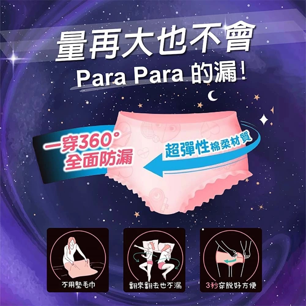 Kotex 靠得住 晚安好眠褲 褲型衛生棉 M L XL 2片/包-細節圖2