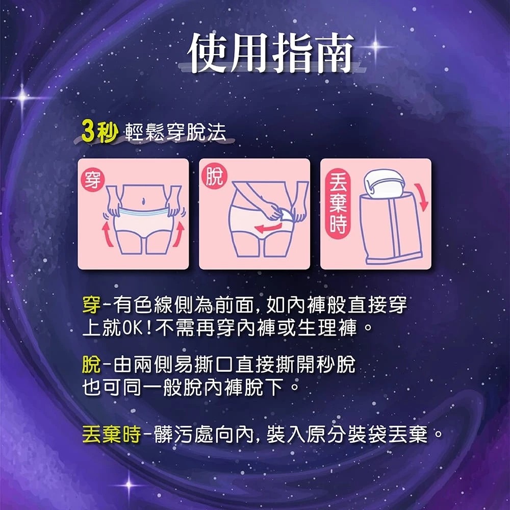 Kotex 靠得住 晚安好眠褲 褲型衛生棉 M L XL 2片/包-細節圖6