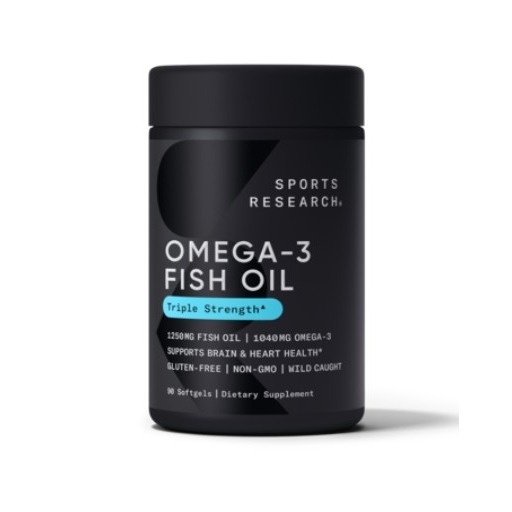 SPORTS RESEARCH 阿拉斯加鱈魚Omega-3魚油三倍增強軟膠囊 180顆 1罐-規格圖3