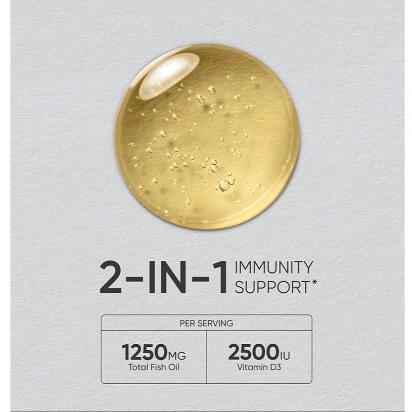 SPORTS RESEARCH Omega-3魚油維生素D3軟膠囊 1罐 120顆-細節圖5