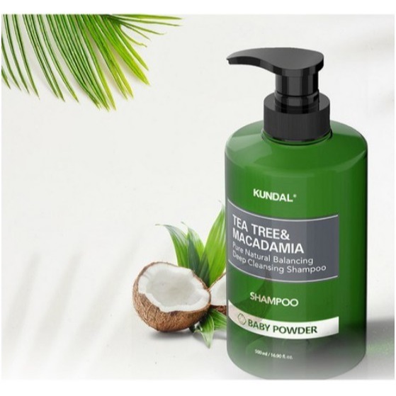 KUNDAL 昆黛爾 茶樹澳洲堅果控油清爽洗髮露 洗髮精 Baby Powder 1.058L 1瓶-細節圖6