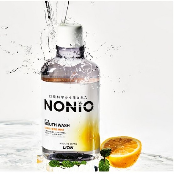 LION 獅王 NONIO 漱口水 柑橘薄荷 1000ml 1瓶 浸潤薄荷 澄橘薄荷 600ml 1瓶-細節圖5