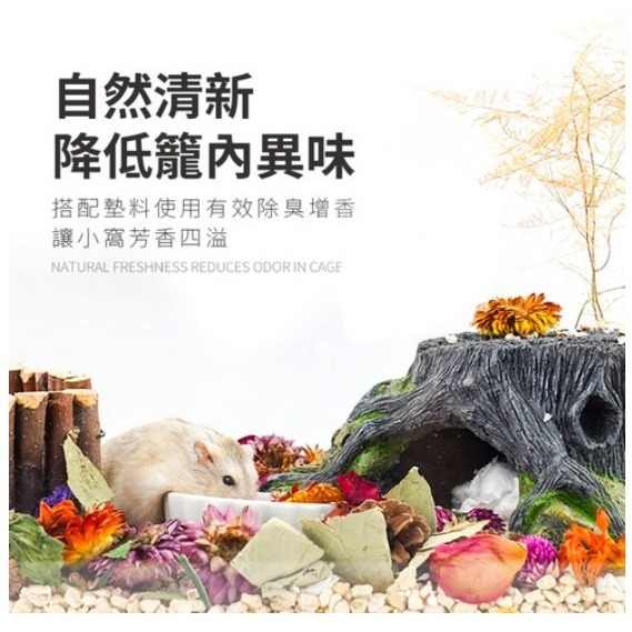 JONSANTY 寵尚天 倉鼠花草墊料 綠野仙踪 1.2L 1罐-細節圖4