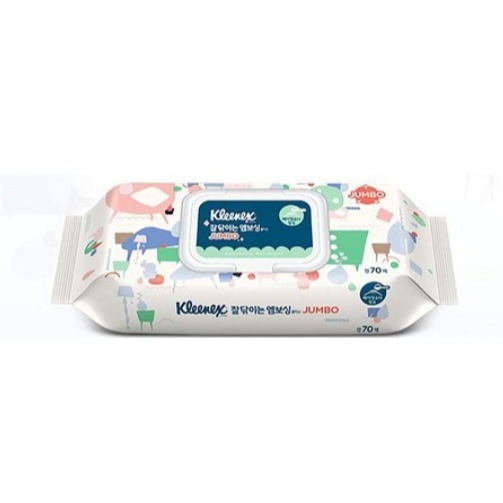 Kleenex 舒潔 壓花濕紙巾 掀蓋型 200mmX207mm 70張/包-細節圖4