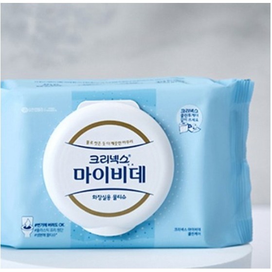 【韓版】Kleenex Mybidet 舒潔 掀蓋型可沖濕式衛生紙 80張/包 #濕紙巾-細節圖2