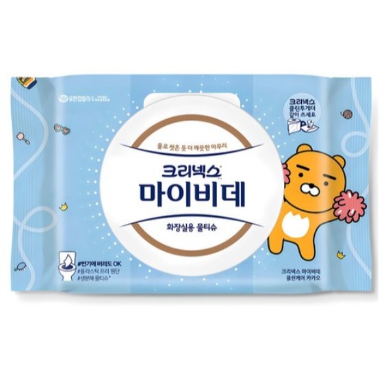 【韓版】Kleenex Mybidet 舒潔 掀蓋型可沖濕式衛生紙 80張/包 #濕紙巾-規格圖4