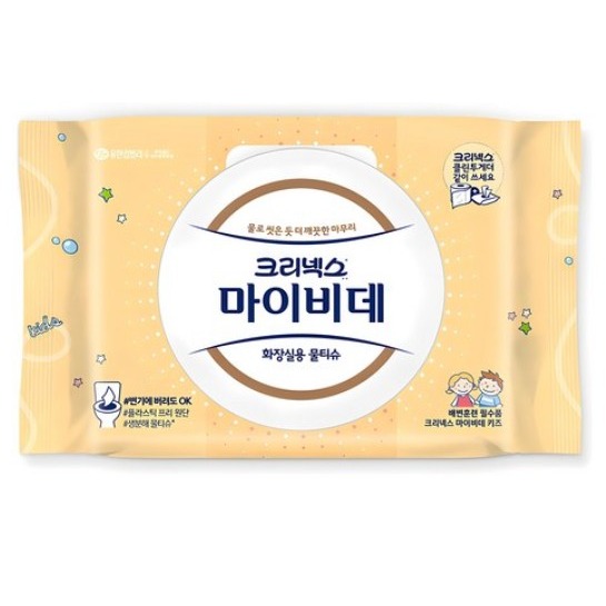 Kleenex Mybidet 舒潔 兒童掀蓋型可沖濕式衛生紙 40張/包 #濕紙巾-規格圖3
