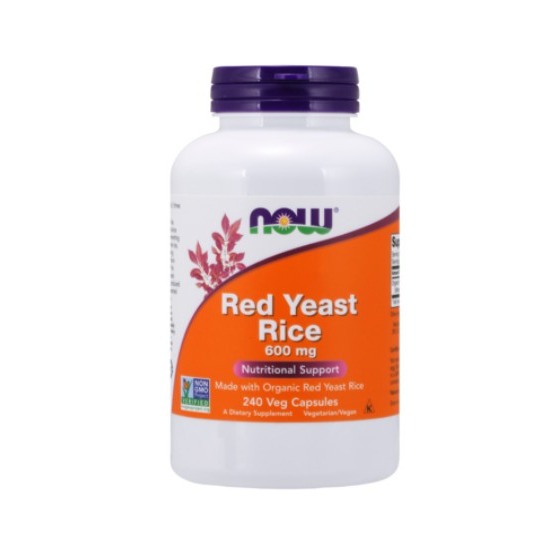 NOW Foods 紅麴素食膠囊 600mg 240顆 × 1罐-規格圖3